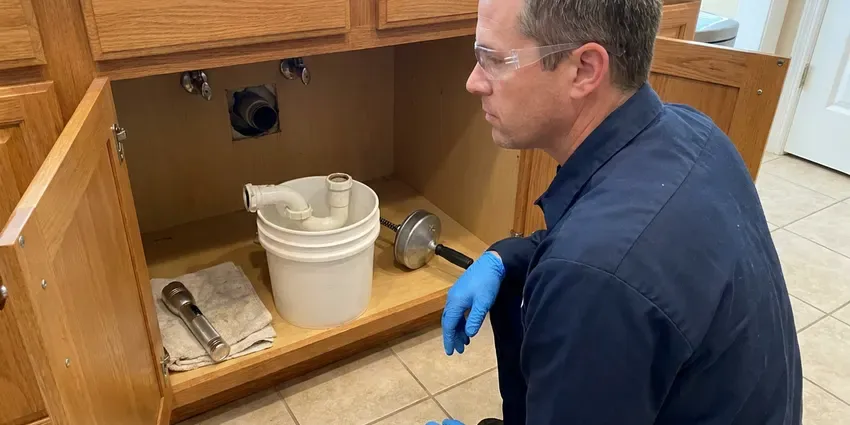 BKN Plumbing technician providing backflow preventer in Portland