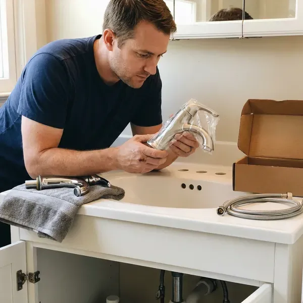 BKN Plumbing technician providing faucet installation in Portland, ME