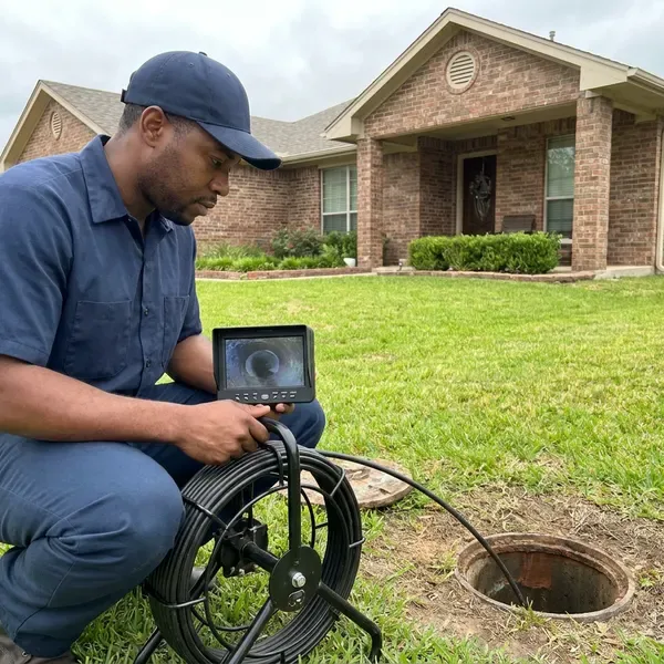 Local sewer line inspection by BKN Plumbing, Portland, ME