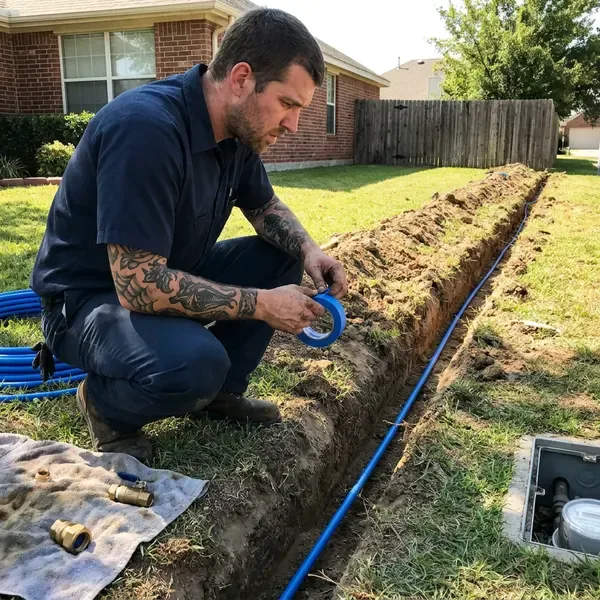 Local water line replacement by BKN Plumbing, Portland, ME